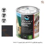 رنگ چوب نانو آبگریز COIX PLUS کد رنگی آبنوس i712-Ebony